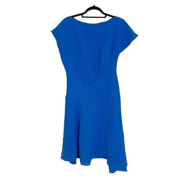 Reiss Victoria Asymmetrical Dress Nordstrom Blue Women's US Size 8 EUR 40 NWT